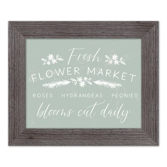 Mint Flower Market Western Framed Print